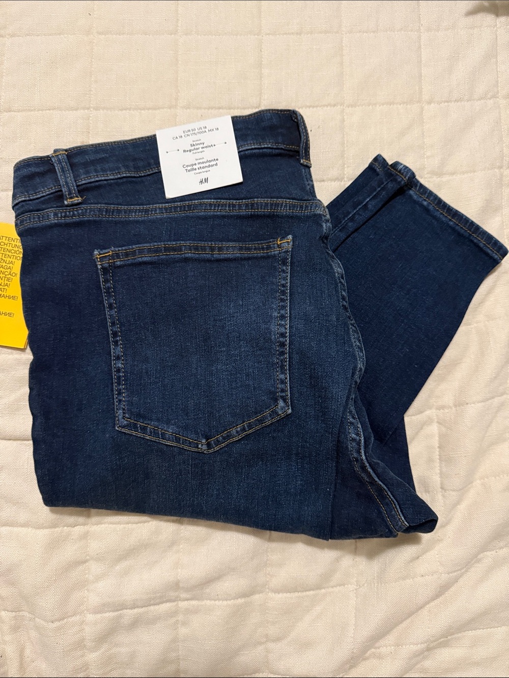 H&M Men’s Navy Slim Straight Jeans
